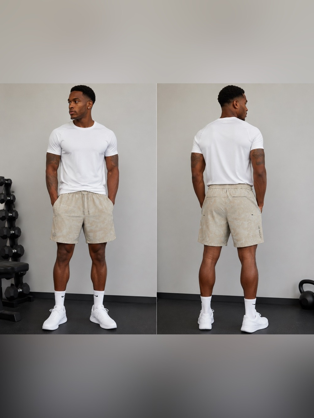 Lululemon Men's Casual Drawstring Shorts in Light Khaki